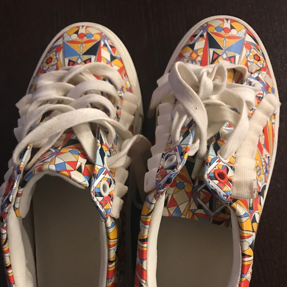 Tory Burch raffle sneaker.
